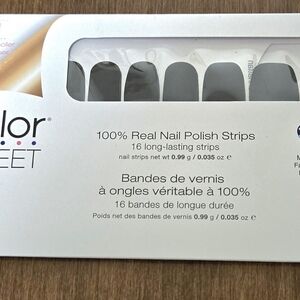 Color Street Gray Nail Polish Strips - 16 Long-Lasting Strips